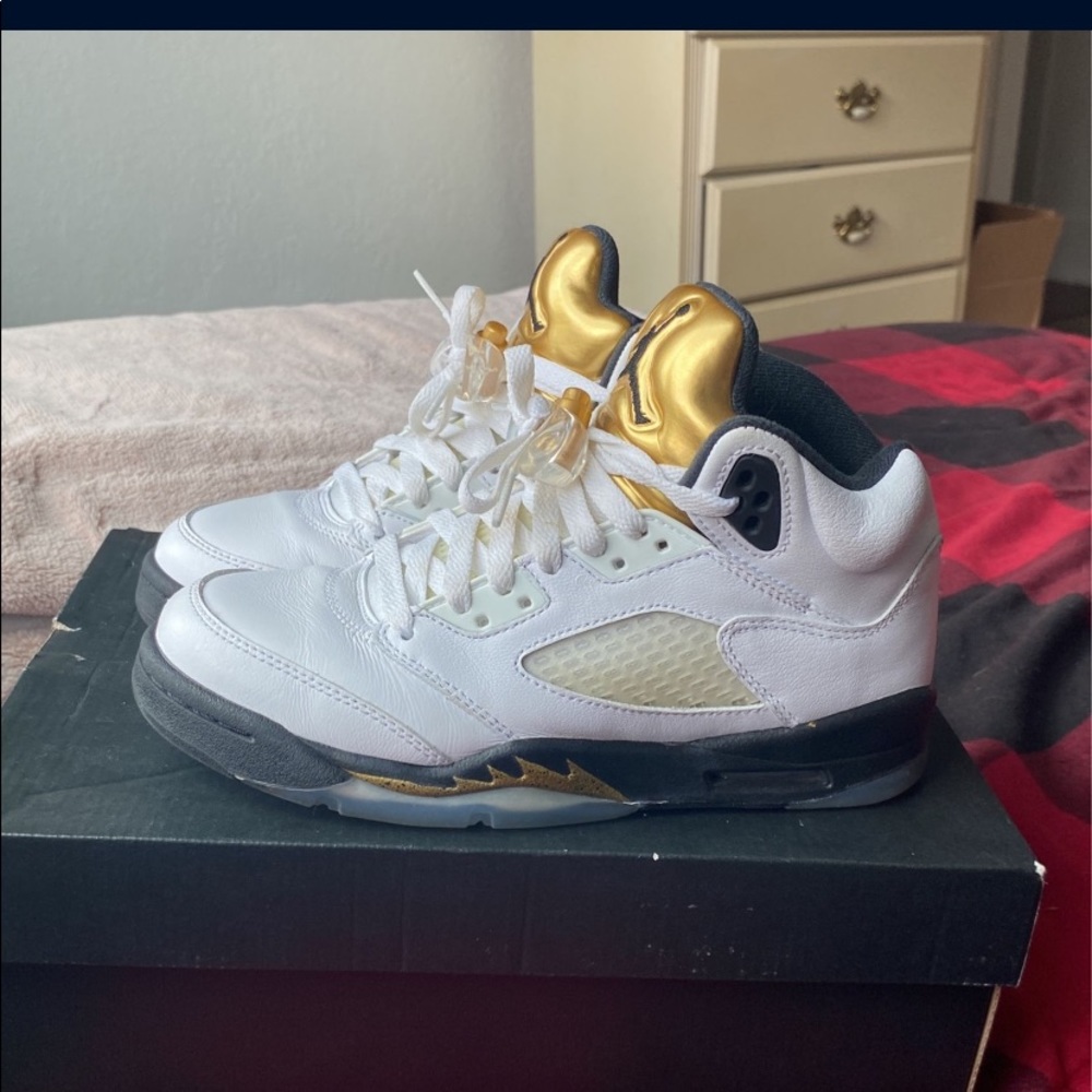 SIZE 4.5Y- Jordan 5 Retro ‘Olympic’